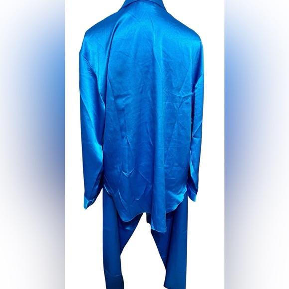 Vintage BARBIZON Silky Pajamas Set Women's Size L Top XL bottom - Picture 2 of 4